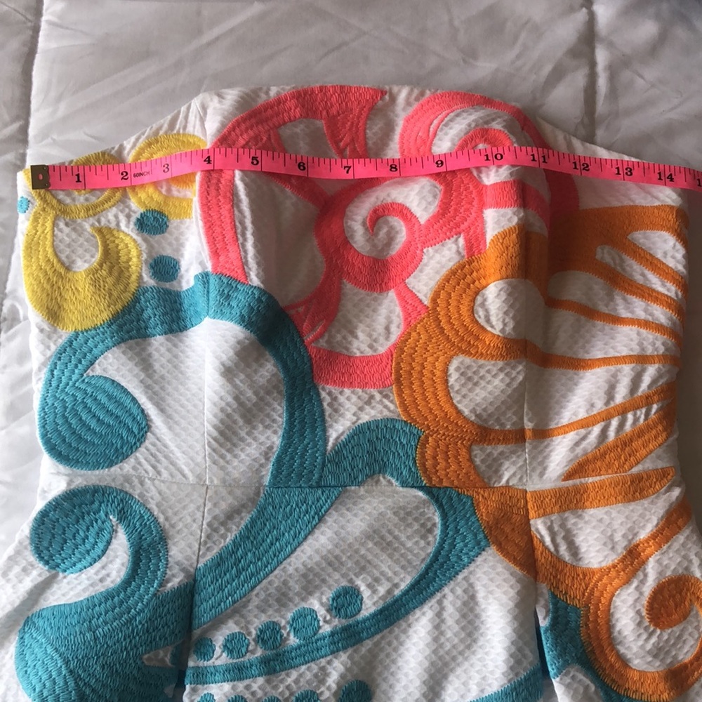 SOLD. Lilly Pulitzer Blossom Strapless Dress size 2 - Picture 10 of 12